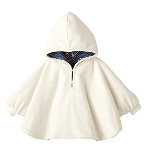 ZUMUii Butterme Netter Baby Winter warme Beiderseitige Wear Kapuze Cape Umhang Poncho Mantel für Kinder Kleinkind Baby Mädchen Jungen 0-12 Monat von ZUMUii