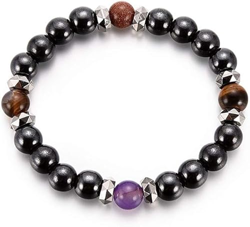ZUMVIVIN Magnetische Armband Aus Hämatit Stein Mit [Geschenkbox] Für Entspannung Unisex Geschenk von ZUMVIVIN