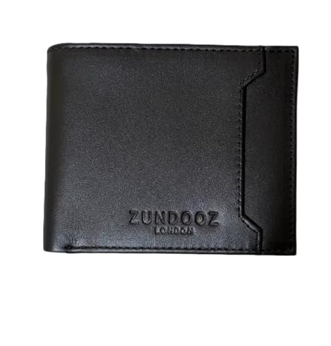 ZUNDOOZ Ipswich 28ZZ10X0060 Leder Trifold Wallet für Herren, Schwarz , 11 x 9 x 1cm (Bi fold-approx.), Klassisch von ZUNDOOZ