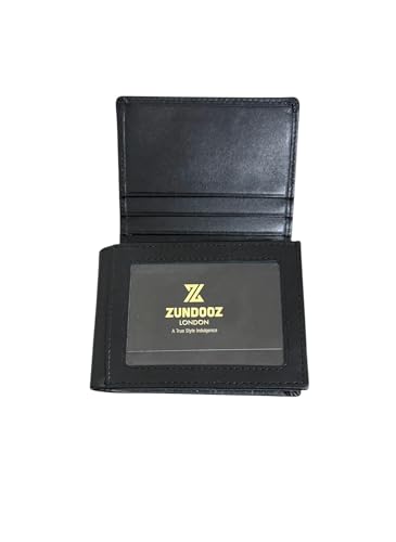 ZUNDOOZ London PocketFit Designer-Geldbörse für Herren, Leder, dreifach faltbar, schlankes Design, Schwarz , 10.5cm x 8cm, PocketFit Trifold ZUNDOOZ London PocketFit Designer-Geldbörse für Herren, Leder, dreifach faltbar, schlankes Design, Schwarz , 10.5cm x 8cm, PocketFit Trifold von ZUNDOOZ