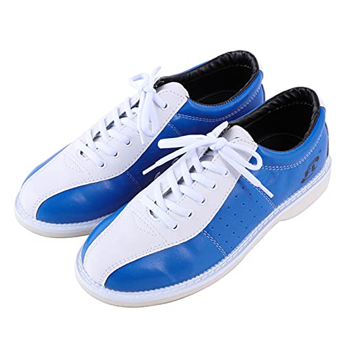 ZUNKY Unisex Bowling -Schuhe Weit Sitzende Rasenschalen -Trainer Leichte Schalen -Turnschuhe,Blau,44 EU von ZUNKY