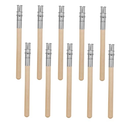 ZUNOXAZ 10 Stück Teiliges Edelstahl Augenbrauenstift Verlängerer Bleistifthalter Kompatibel Leicht Tragbar Ergonomisch für Präzises Make up und Einfache Anwendung von ZUNOXAZ
