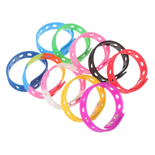 ZUNOXAZ 10 Stück Teiliges Verstellbares Bunte Party armbänder mit Kreative DIY Armbänder für Mädchen und Jungen Dekorative Wristbands für Partygeschenke und Spielspaß von ZUNOXAZ