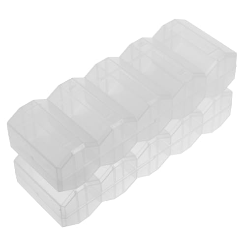 ZUNOXAZ 2 Stück Transparenter Pokerchip Aufbewahrungsbox aus Robustem Kunststoff mit Deckel Wiederverwendbar Tragbar Professionell für Chips Vielseitig als Organizer für Spielchips und von ZUNOXAZ