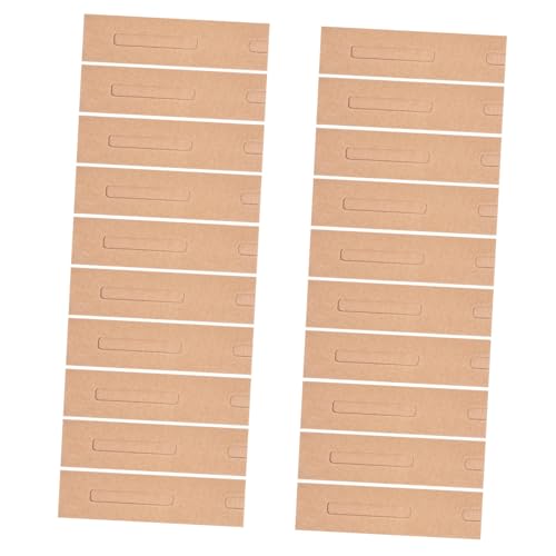 ZUNOXAZ 20 Stück Teiliges Stiftetuis aus Braunem Kraftpapier mit Fenster Einzelner Stifthalter Stabile Papierhüllen für Büro Schule und Geschenkverpackung Umweltfreundlich und Praktisch von ZUNOXAZ
