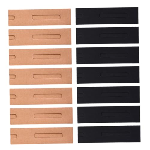 ZUNOXAZ 50 Stück Federmäppchen mit Fenster Halter für Stifttaschen einzelner Stift Federmäppchen Federtasche Stifthüllenabdeckung Federmäppchen für Erwachsene Stiftkofferhalter Kraftpapier von ZUNOXAZ