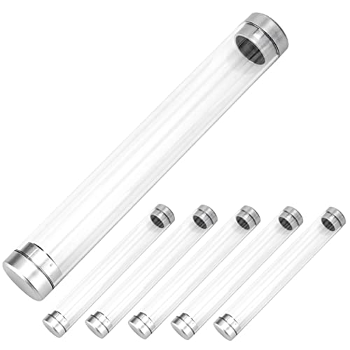 ZUNOXAZ 6 Stück Teiliges Transparentes Stifteetui Leere Aufbewahrungsboxen für Kugelschreiber und Bleistifte Stabile Acryl Behälter Geeignet für Schule Büro und Geschenkverpackung von ZUNOXAZ