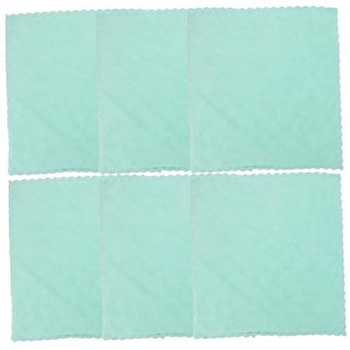 ZUNOXAZ 6 Stück Teiliges Waschbare Gesichtsreinigungstücher aus Weichem Korallenvlies Hautfreundliche Make up entferner Waschlappen Saugfähige Kleine Handtücher für Damen und Herren von ZUNOXAZ