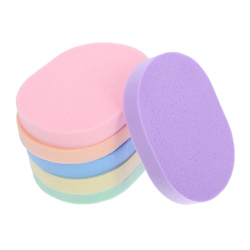 ZUNOXAZ 6 Stück Waschbare Gesichtsreinigungsschwämme Wiederverwendbare Gesichtspeeling Pads mit Starker Wasseraufnahme Kompakte Nachhaltige Make Up Entferner Schwämme für Effektive von ZUNOXAZ