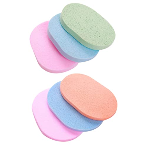 ZUNOXAZ 6stücke Wiederverwendbare Gesichtsreinigungsschwämme Sanfte Peeling-schwämme Für Effektive Gesichtsreinigung Und Make-up-entfernung Für Frauen Und Mädchen Farblich Sortiert von ZUNOXAZ