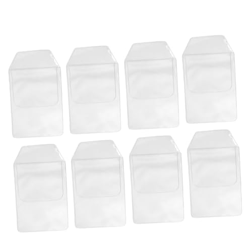ZUNOXAZ 8 Stück Teiliges PVC Stiftschutz Transparent Trapezförmiger Wasserdichter Taschenschutz für Ärzte und Pflegepersonal Praktische Kratzfeste Pen Pouch zum Einstecken in Hemdtaschen von ZUNOXAZ