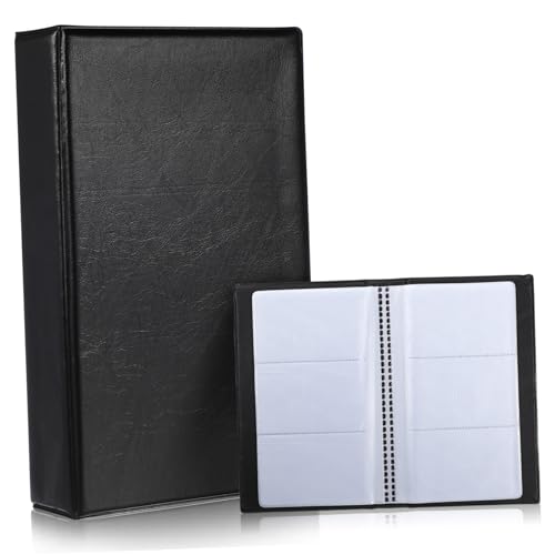 ZUNOXAZ Business Card Organizer mit Transparenten Taschen Großer Kapazität Visitenkartenhalter aus Schützende Aufbewahrung für Karten Professioneller Kartenhalter für Büro und Meetings von ZUNOXAZ