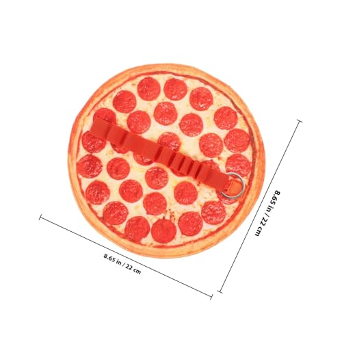 ZUNOXAZ Federmäppchen Pizza Design Großes Fassungsvermögen Realistischer Ham Pizza Aufdruck Vielseitige Stifteaufbewahrung für Kugelschreiber Bleistifte Pinselstifte Praktisches von ZUNOXAZ
