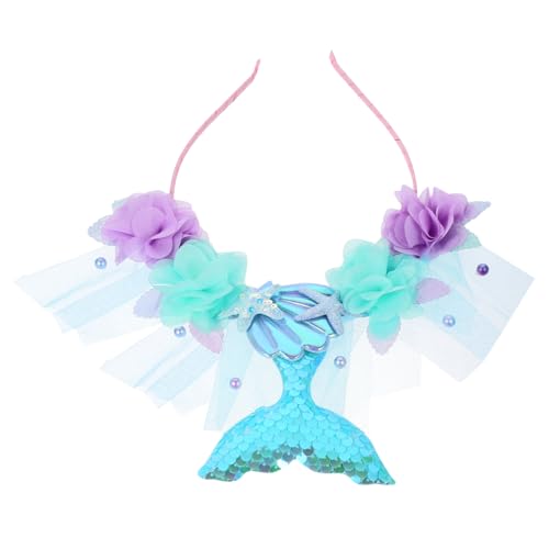 ZUNOXAZ Haarreif mit Design Leichtes Sicheres Kopfschmuck Accessoire für Kostümpartys und Festivals für Meerjungfrauen Cosplay von ZUNOXAZ