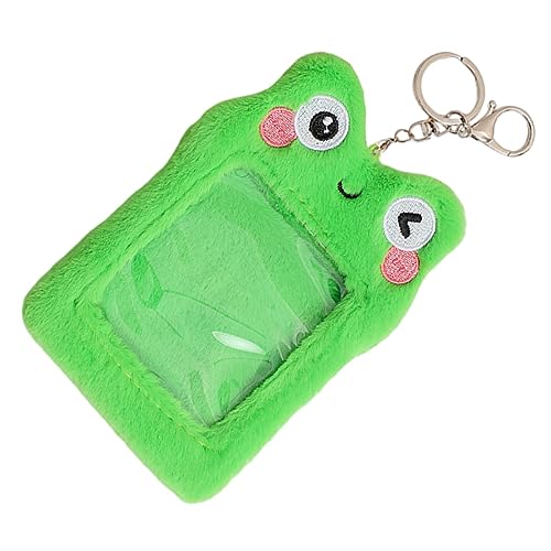 ZUNOXAZ Kartenhalter aus Plüsch für Ausweise Id Karten und Spielkarten Niedliches Transparent Multifunktional für Studenten und Mitarbeiter Geeignet für Kartenformate von ZUNOXAZ