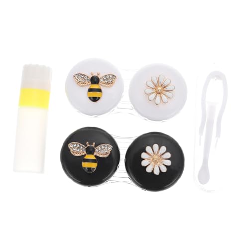 ZUNOXAZ Kompaktes Leichtes Kontaktlinsenbehälter Damen Staubdichter Sicherer Aufbewahrungsbox für Weiche Linsen Tragbar für Reisen und Alltag Niedliches Bienen Design Zufällige Farbe ZUNOXAZ Kompaktes Leichtes Kontaktlinsenbehälter Damen Staubdichter Sicherer Aufbewahrungsbox für Weiche Linsen Tragbar für Reisen und Alltag Niedliches Bienen Design Zufällige Farbe von ZUNOXAZ