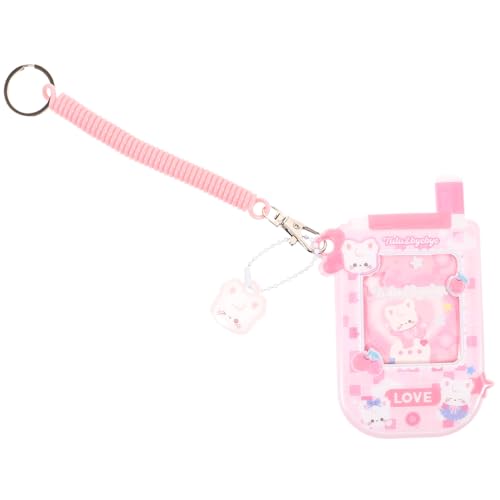 ZUNOXAZ Kunststoff Kartenhalter Cartoon Design mit Anhänger PVC Ausweishülle für Campus Buskarten Praktische Schutzhülle für Schüler und Mitarbeiter Langlebig und Vielseitig Einsetzbar von ZUNOXAZ