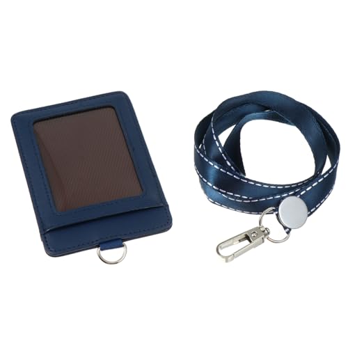 ZUNOXAZ Leder Ausweisetui mit Doppelseitigem Sichtfenster und Lanyard Wasserdichter für Büro Schule Geschäft Echtes Leder Praktischer Namensschildhalter für Damen und ZUNOXAZ Leder Ausweisetui mit Doppelseitigem Sichtfenster und Lanyard Wasserdichter für Büro Schule Geschäft Echtes Leder Praktischer Namensschildhalter für Damen und von ZUNOXAZ