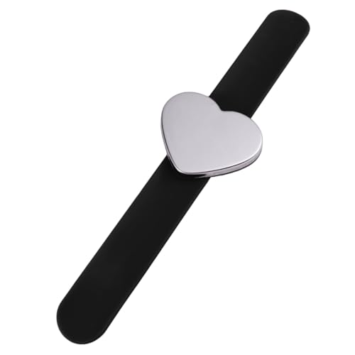 ZUNOXAZ Magnetisches Herzförmiges Silikon Handgelenkband Leicht Anzulegen als Handdekoration und für Friseure und Freunde Schwarz von ZUNOXAZ