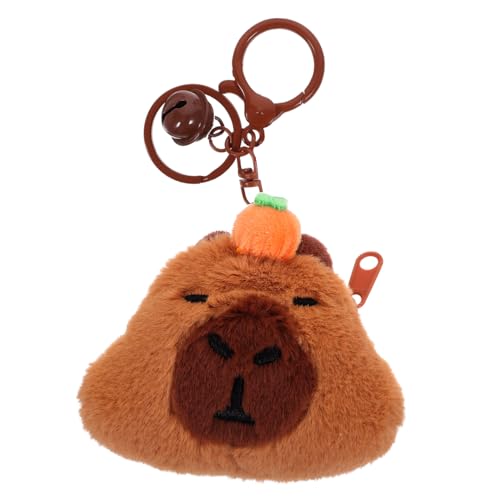 ZUNOXAZ Mini Plüsch Münzbeutel mit Tiermotiv Weiches Kuschelmaterial Kompakte Tragbar für Mädchen Süßes Portemonnaie mit Schlüsselanhänger als Geschenk und Deko Robust und Alltagstauglich von ZUNOXAZ