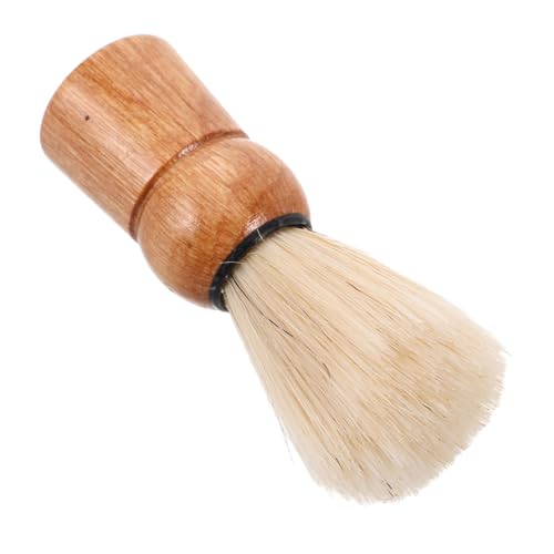 ZUNOXAZ Bartpinsel Mit Holzgriff Für Rasur Bartpflegebürste Für Männer Gesichtshaarcremebürste Werkzeug Für Rasiercreme Rasierseife Retro-bartbürste Reisefreundlich von ZUNOXAZ