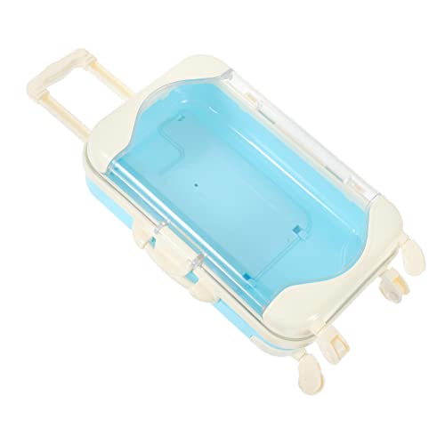 ZUNOXAZ Reisegepäck Koffer für Puppen Blauer Spielzeugkoffer für Puppenhäuser Fördert Kreativität und Eltern Junge Mädchen Interaktion Perfektes von ZUNOXAZ