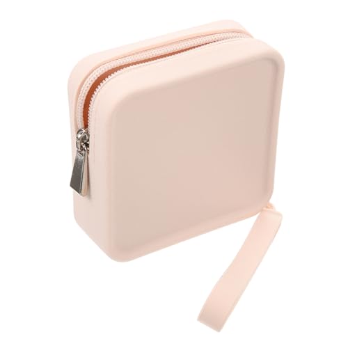 ZUNOXAZ Silikon Periodentasche mit Armband Tragbare Hygiene Aufbewahrungstasche für Damenbinden und Hygienische Kompakte Periodenbox für Teenager Mädchen zur Menstruation von ZUNOXAZ