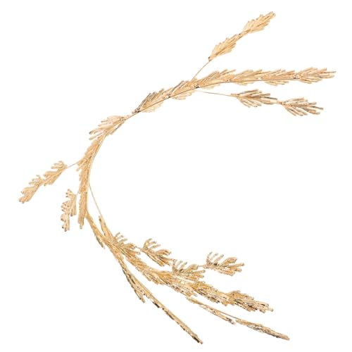 ZUNOXAZ Verstellbare Brautkrone aus Metalllegierung mit Elegantem Blattdesign Vielseitiges Haaraccessoire für Hochzeit Geburtstag und Abschlussball Langlebiges Stirnband für Besondere von ZUNOXAZ