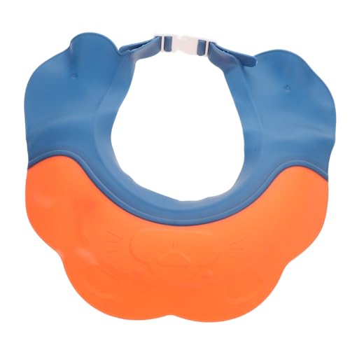 ZUNOXAZ Verstellbare Shampoo Duschhaube mit Ohrenschutz und Wasserdichtem Badevisier für Junge Mädchen und Kleinkinder Weiche Schutzkappe für Sicheres Haarewaschen und Duschen von ZUNOXAZ