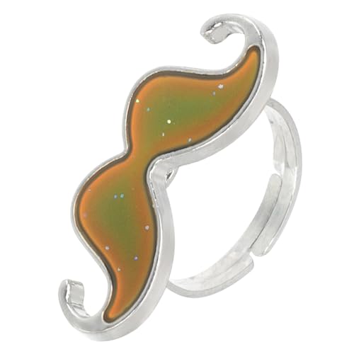 ZUNOXAZ Verstellbarer Farbwechsel Finger Ring für Mädchen Party Favors Stimmung Ring Modisch Süßes Design Verstellbar für Geburtstag und Alltag von ZUNOXAZ