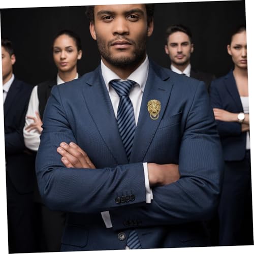 ZUNOXAZ Vintage Löwen Brosche Herren Anstecknadel aus Hochwertigem Modisches Reverspin für Jacken und Anzüge Stilvolles Herrenaccessoire Geschenkidee für Männer zu Weihnachten und von ZUNOXAZ