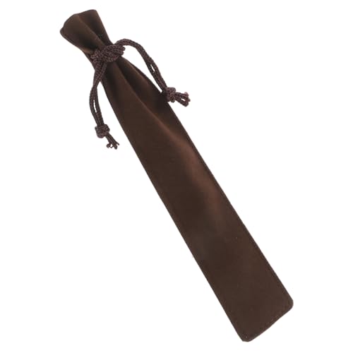 ZUNOXAZ Weiches Samtiges Federmäppchen mit Kordelverschluss Schützend für Füller und Stifte Leicht Multifunktional für Reisen und Alltag Modernes Kompaktes Design in Antikem von ZUNOXAZ