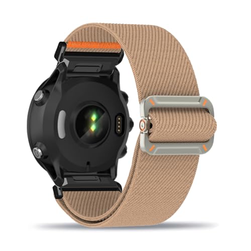 Nylon Armband für Garmin Forerunner 945 Armbänder Verstellbares Elastisches Solo Loop Weiches Stoff Sport Band für Damen Herren Kompatibel mit Garmin Forerunner 945 Ersatzarmband (14,Eine Grösse) von ZUOBNBP