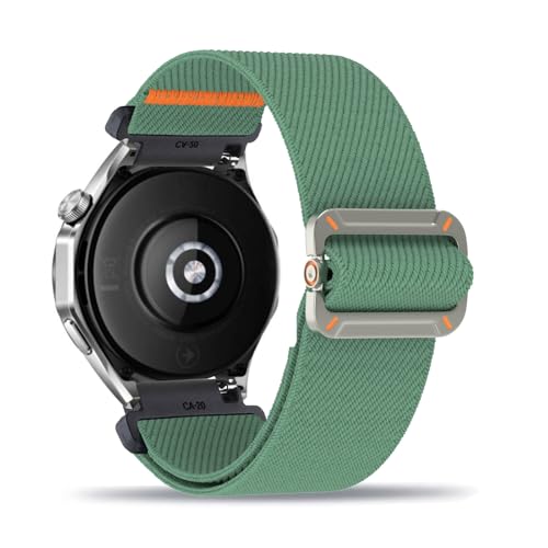 Nylon Armband für Huawei Watch GT3 SE Armbänder Verstellbares Elastisches Solo Loop Weiches Stoff Sport Band für Damen Herren Kompatibel mit Huawei Watch GT3 SE Ersatzarmband (10,Eine Grösse) von ZUOBNBP