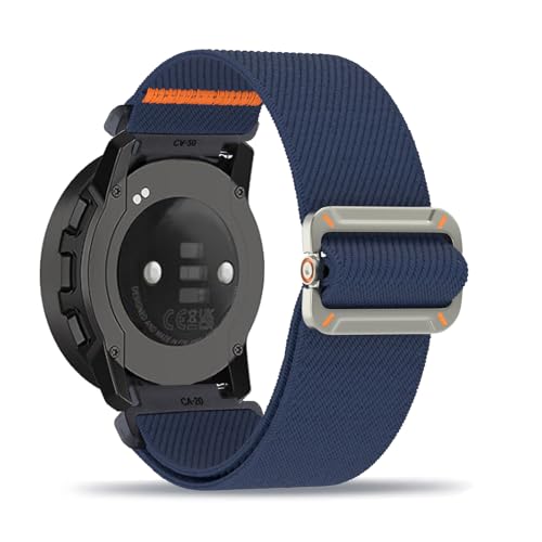 Nylon Armband für Suunto Spartan Sport Armbänder Verstellbares Elastisches Solo Loop Weiches Stoff Sport Band für Damen Herren Kompatibel mit Suunto Spartan Sport Ersatzarmband (5,Eine Grösse) von ZUOBNBP