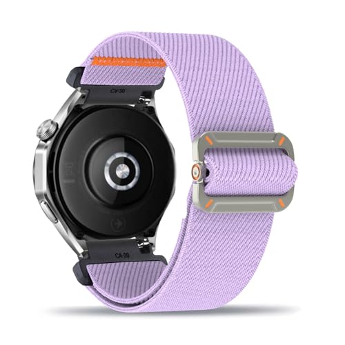 ZUOBNBP Nylon Armband für OnePlus Watch 2 Armbänder Verstellbares Elastisches Solo Loop Weiches Stoff Sport Band für Damen Herren Kompatibel mit OnePlus Watch 2 Ersatzarmband (15,Eine Grösse) von ZUOBNBP