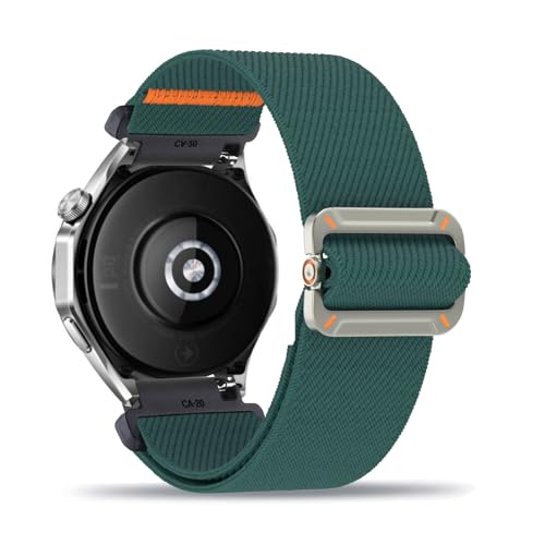 ZUOBNBP Nylon Armband für OnePlus Watch 2 Armbänder Verstellbares Elastisches Solo Loop Weiches Stoff Sport Band für Damen Herren Kompatibel mit OnePlus Watch 2 Ersatzarmband (3,Eine Grösse) von ZUOBNBP