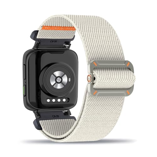 ZUOBNBP Nylon Armband für Oppo Watch 3 Armbänder Verstellbares Elastisches Solo Loop Weiches Stoff Sport Band für Damen Herren Kompatibel mit Oppo Watch 3 Ersatzarmband (7,Eine Grösse) von ZUOBNBP