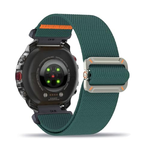 ZUOBNBP Nylon Armband für Polar Grit X2 Pro Armbänder Verstellbares Elastisches Solo Loop Weiches Stoff Sport Band für Damen Herren Kompatibel mit Polar Grit X2 Pro Ersatzarmband (3,Eine Grösse) von ZUOBNBP
