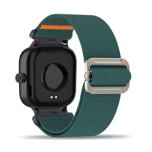 ZUOBNBP Nylon Armband für Redmi Watch 4 Armbänder Verstellbares Elastisches Solo Loop Weiches Stoff Sport Band für Damen Herren Kompatibel mit Redmi Watch 4 Ersatzarmband (3,Eine Grösse) von ZUOBNBP