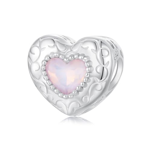 ZUOHUI 925 Sterling Silber Pink Love Ballet Swan Charms baumelnde Perle for Pandora-Armband-Halsketten for Damen-Geburtstagsgeschenke Original SCC2759 von ZUOHUI