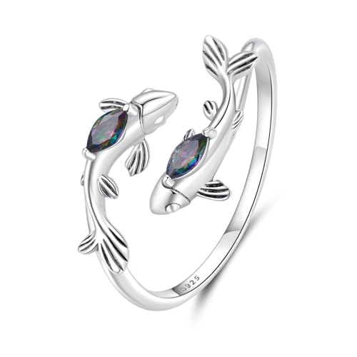 ZUOHUI Amazon UK-Angebot: Verstellbarer offener Vintage-Ring mit Sternzeichen for Damen, stapelbarer Ring aus 925er Sterlingsilber mit Sternbild-Designs for den Alltag und besondere Anlässe(SCR1150) von ZUOHUI