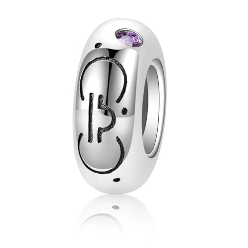 ZUOHUI Charm-Perlen for Damen aus platiniertem S925-Sterlingsilber mit 12 Sternzeichen-Abstandshaltern, kompatibel mit Armbändern und Halsketten von Pandora, Biagi, Troll und Chamilia(Libra) von ZUOHUI