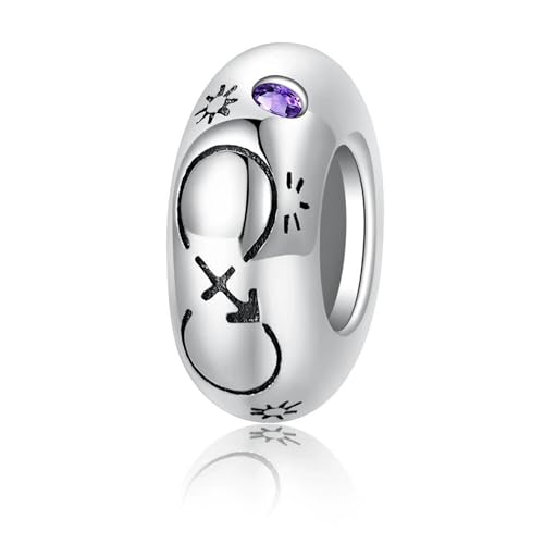 ZUOHUI Charm-Perlen for Damen aus platiniertem S925-Sterlingsilber mit 12 Sternzeichen-Abstandshaltern, kompatibel mit Armbändern und Halsketten von Pandora, Biagi, Troll und Chamilia(Sagittarius) von ZUOHUI