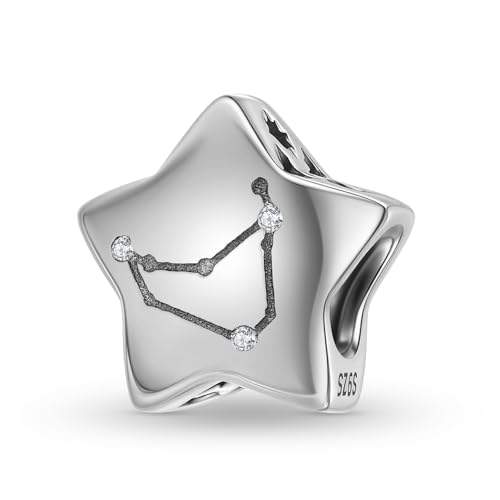 ZUOHUI Charm-Perlen für Damen aus S925er Sterlingsilber mit 12 Sternbildern, kompatibel mit Armbändern und Halsketten von Pandora, Biagi, Troll und Chamilia(PC1750-9 (Sagittarius)) von ZUOHUI