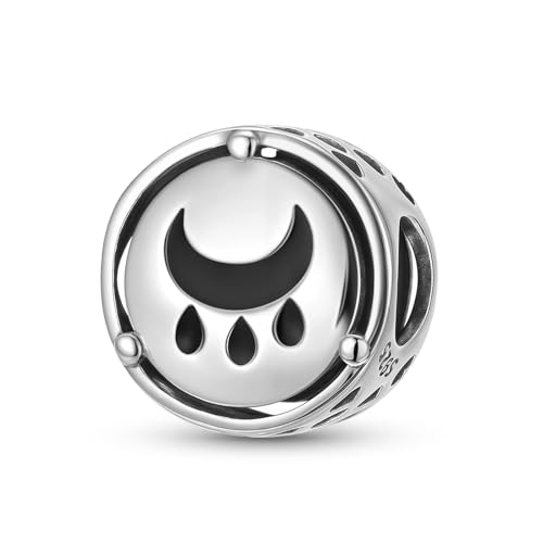 ZUOHUI Charms aus Sterlingsilber „Moon's Three Tears“ – 925er Silber, DIY-Schmuckperlen for Armbänder, Halsketten und Schlüsselanhänger, Geschenk for Frauen, Mütter, Schwestern (11,4 mm) von ZUOHUI