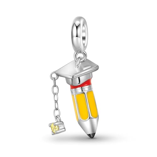 ZUOHUI DIY-Anhänger „Absolventenkappe & Bleistift“ aus 925er Sterlingsilber for Damen – Einzigartiges Schmuckzubehör for Armbänder und Halsketten | Ein aufmerksames Geschenk for Schulabschluss, Geburt ZUOHUI DIY-Anhänger „Absolventenkappe & Bleistift“ aus 925er Sterlingsilber for Damen – Einzigartiges Schmuckzubehör for Armbänder und Halsketten | Ein aufmerksames Geschenk for Schulabschluss, Geburt von ZUOHUI