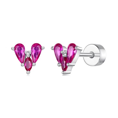 ZUOHUI Funkelnde Ohrstecker aus Roségold in Herzform for Damen aus S925 Sterlingsilber, hypoallergenes geometrisches Design for den Alltag, for Pendeln und for Partys ZUOHUI Funkelnde Ohrstecker aus Roségold in Herzform for Damen aus S925 Sterlingsilber, hypoallergenes geometrisches Design for den Alltag, for Pendeln und for Partys von ZUOHUI