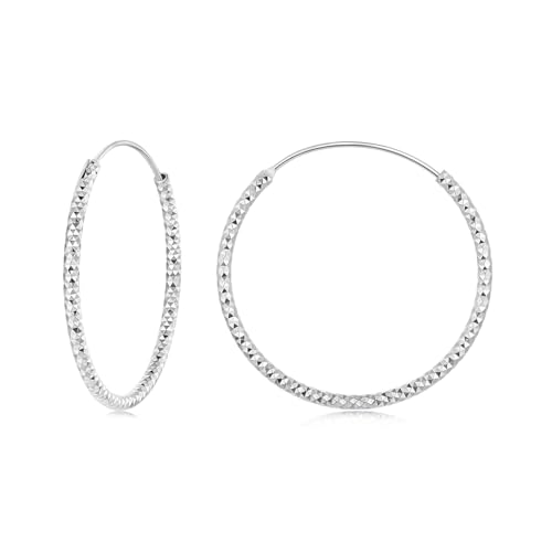 ZUOHUI Geometrische Creolen aus S925 Sterlingsilber for Damen, hypoallergene modische Pendler-Ohrstecker und Sleeper-Creolen, funkelndes Design mit geschnitzter Textur von ZUOHUI