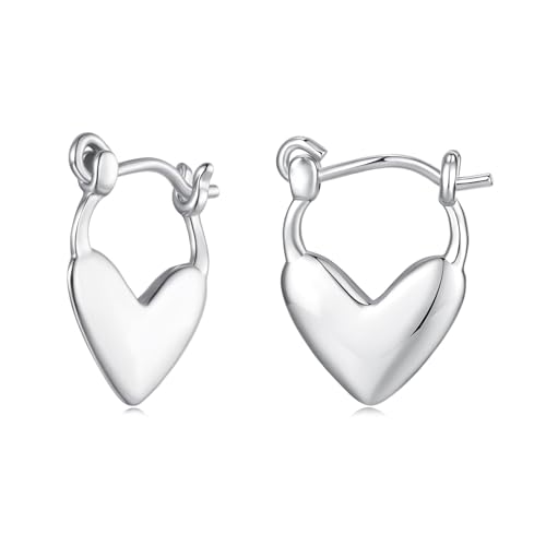 ZUOHUI Herz-Ohrstecker aus S925-Sterlingsilber for Damen, hypoallergenes geometrisches Design for den täglichen Arbeitsweg, das Büro und Partys ZUOHUI Herz-Ohrstecker aus S925-Sterlingsilber for Damen, hypoallergenes geometrisches Design for den täglichen Arbeitsweg, das Büro und Partys von ZUOHUI